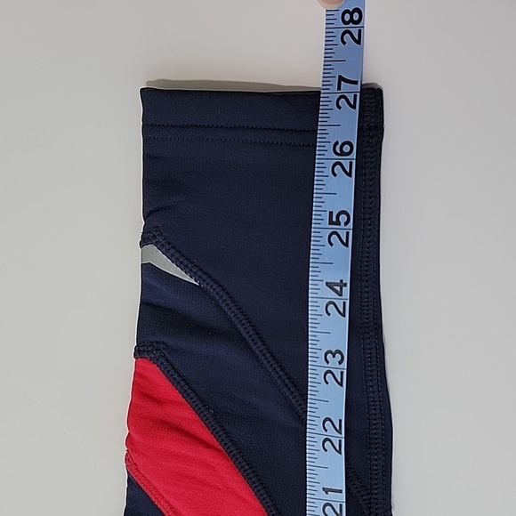 Smartwool Merino Leggings Yoga Pants Tights Sport Fleece Colorblock Navy Red XS - Picture 16 of 16